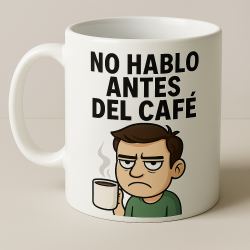 No hablo antes del café