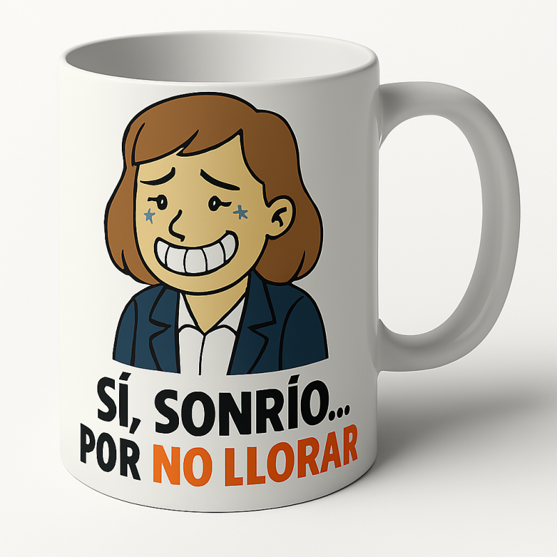 Sonrío por no llorar