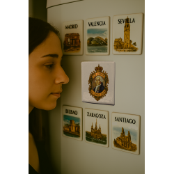 Imán de nevera "Los Amigos de Jorge Juan"