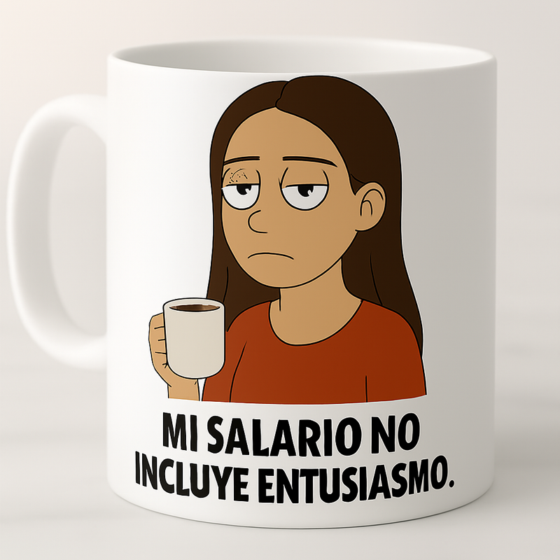 Mi salario no incluye entusiasmo (ella)