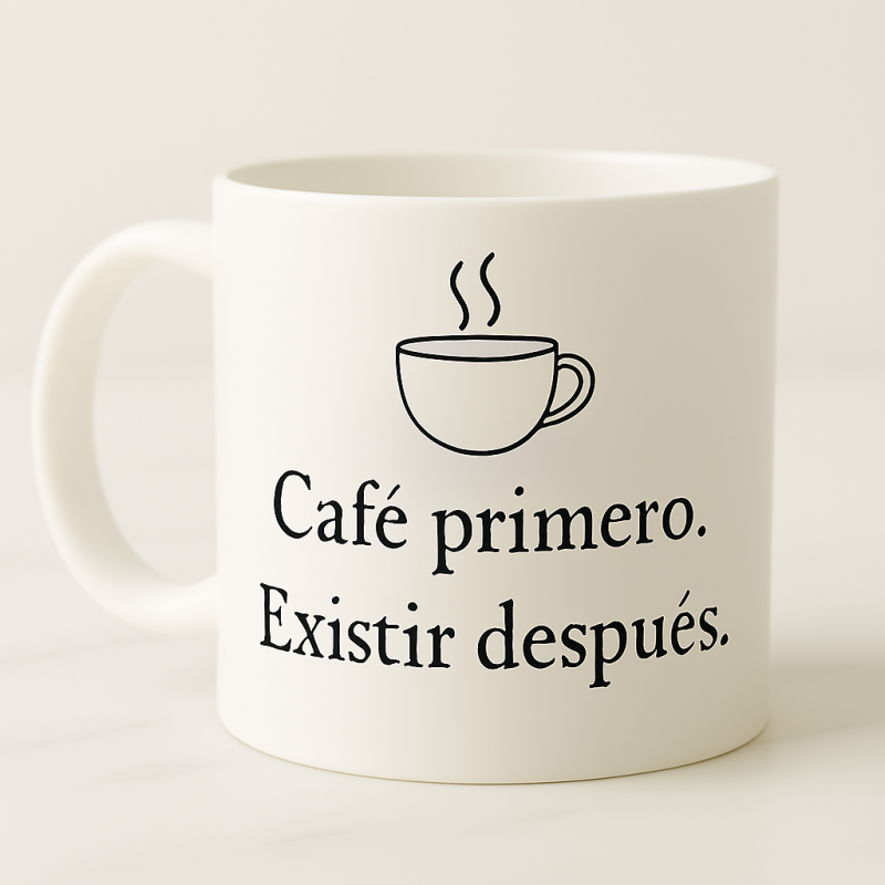 Café primero, existir después